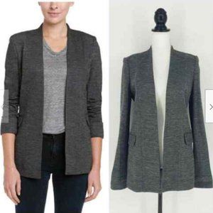 Theory Tivona Heather Gray Stretch Blazer Sz 10